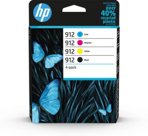 HP 912 4-pack Black/Cyan/Magenta/Yellow Original Ink Cartridges